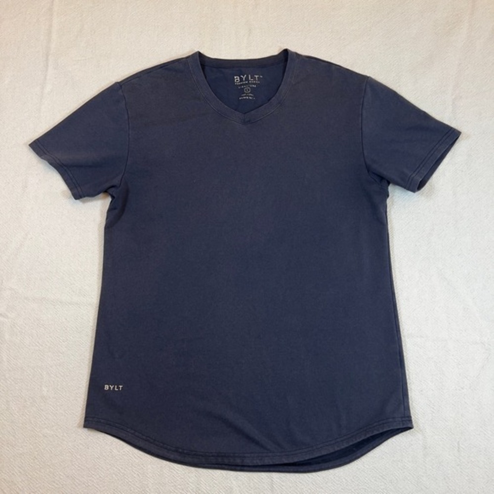 BYLT Premium Basics Signature‎ V-Neck T-Shirt Mens Size Large Casual